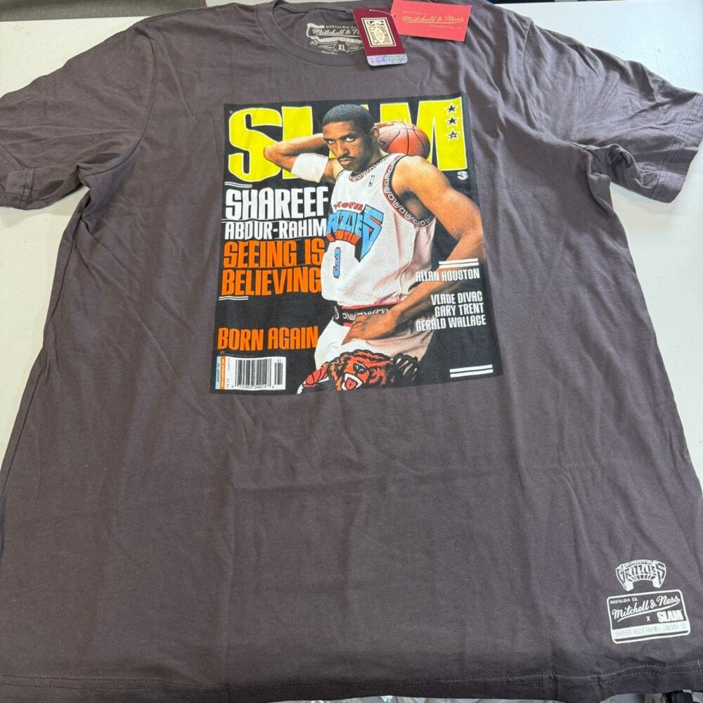 Shareef Abdur-Rahim Grizzlies Mitchell & Ness NBA Slam T-Shirt XL *See Notes*